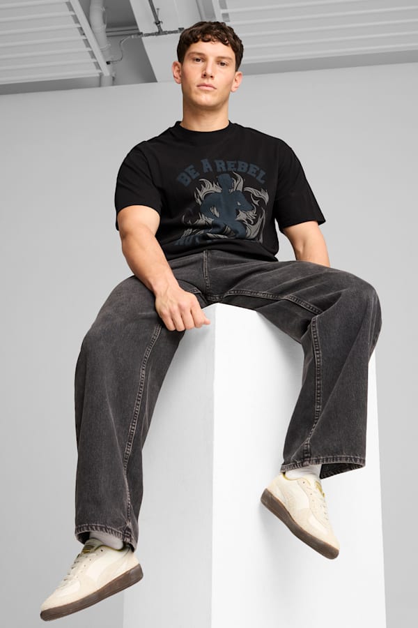 GRAPHICS "Rebel" Tee Men, PUMA Black, extralarge